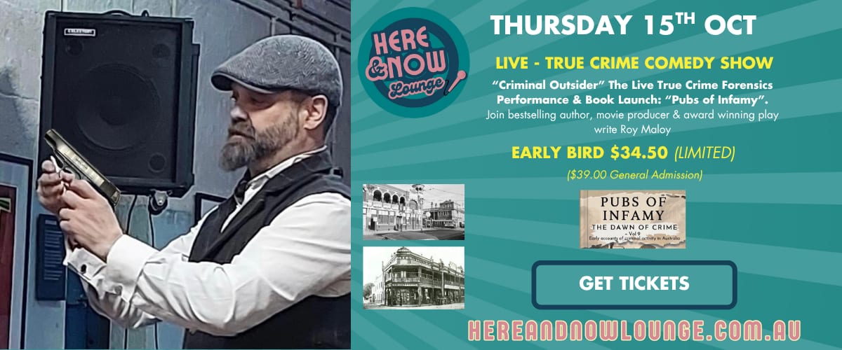 Live True Crime Comedy Show — "Criminal Outsider" at Here & Now Lounge
